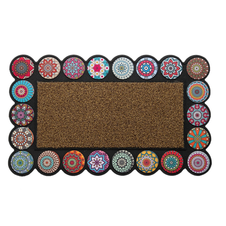 decorative rubber door mat
