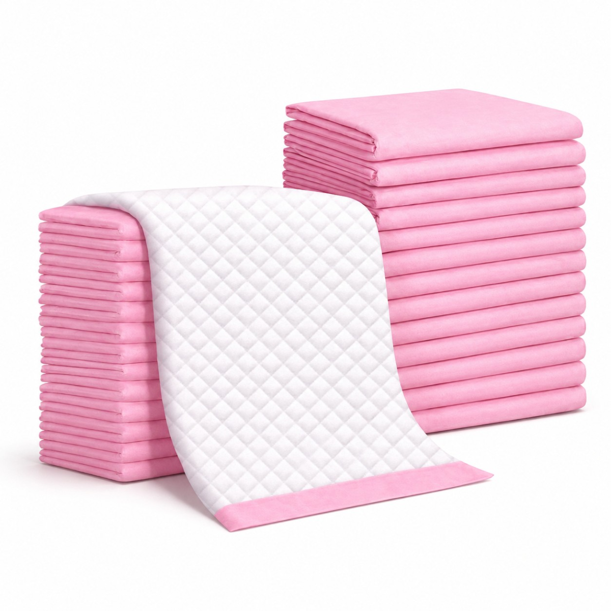 Pink Extra Thick Pet Pee Pads – Disposable Dog & Cat Training Pads - Image 2